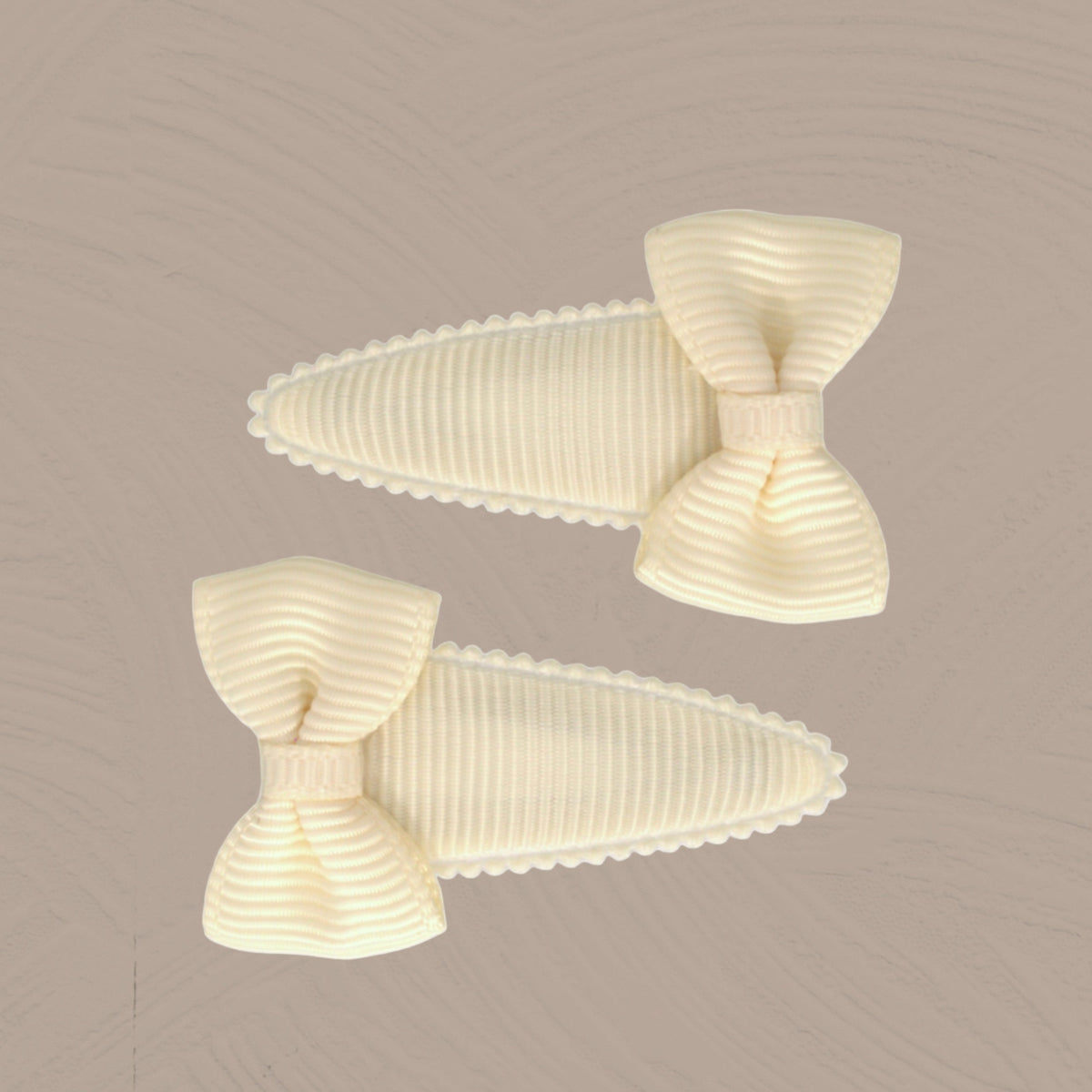 Baby-Haarspangen 2er Set creme