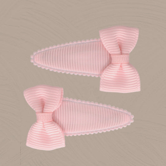Baby-Haarspangen 2er Set hellrosa