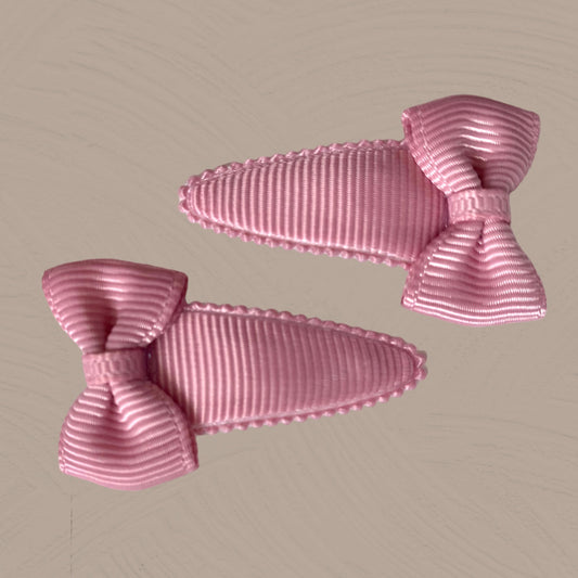 Baby-Haarspangen 2er Set rosa